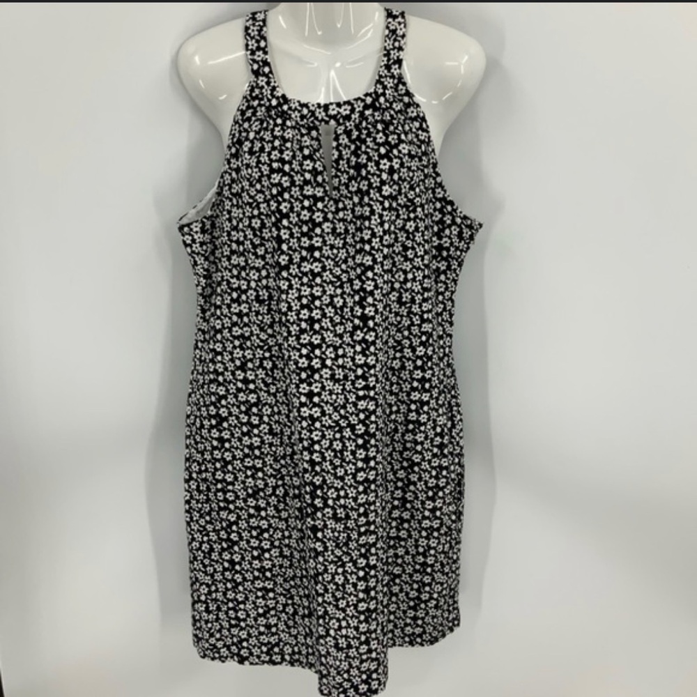 Karl Lagerfeld Paris Floral Black and White Women's Dress